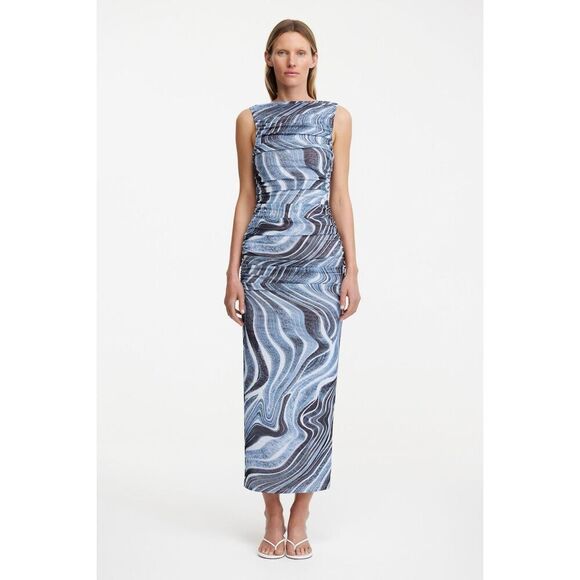 Significant Other Blue Whitney Midi Dress Wedding Guest Cocktail Party Sz 4 NWT - Picture 1 of 6